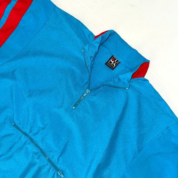 VTG 80s 90s Zuma Beach Malibu 1/4 Zip Anorak Windbreaker Jacket USA Made - Picture 5 of 11